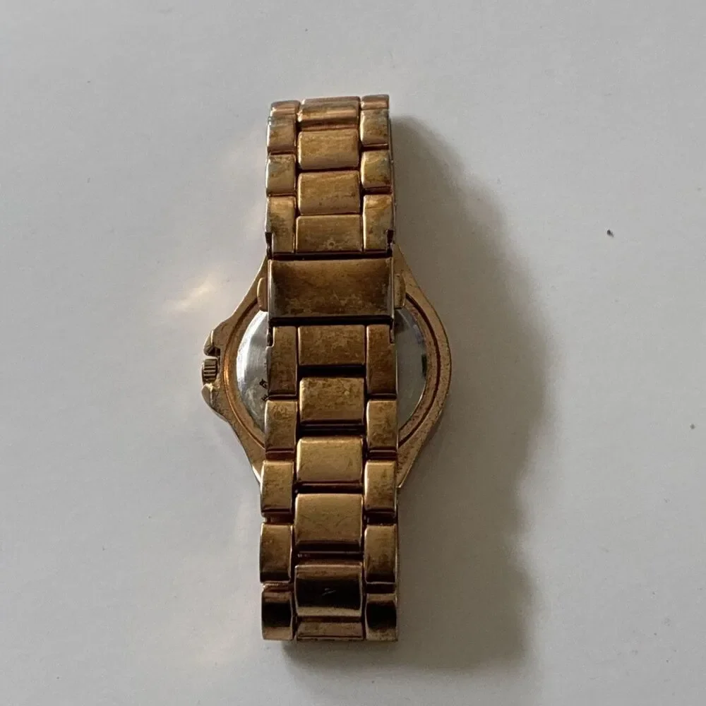 Vivani Womens Quartz VTG Rare Watch AW-804-125 Rose Gold Tone Bracelet